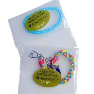 American Girl Joss Bracelets Girl Of Year Meet Accessories Doll Jewelry 2Pc New